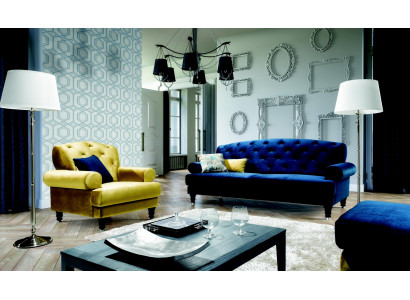 Chesterfield 3 miejsce siedzące Designerska Sofa Kanapa Podkładka Sofy Kanapy Włókienniczy Lamezia