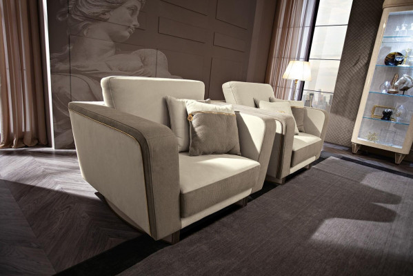 Meble Umeblowanie Jednomiejscowe Relaks Club Lehn Luksusowy Fotel Design Hotel Krzesło Nowość