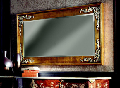 Projektant Modern Large Lustro ścienne oryginalne Drewno Rama Lustro wiszące Classic Nowość