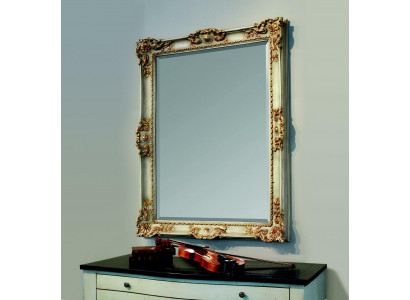 Lustro lustro ścienne designerskie deski podłogowe salon łazienka Drewno design 88x118 barok
