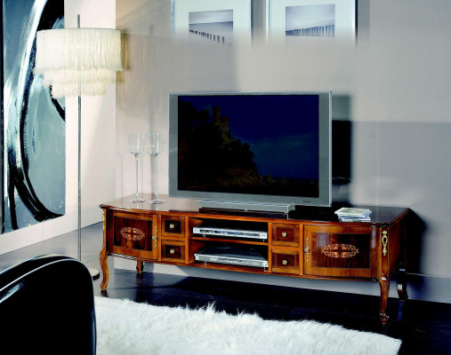 Design Kredens RTV Szafka rtv Szafa Tabela Salon Drewno Meble Styl Barokowy Nowy