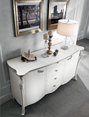 Kredens Salon Komody Szuflady Drewniany Kredens Klasyczny Design Nowość