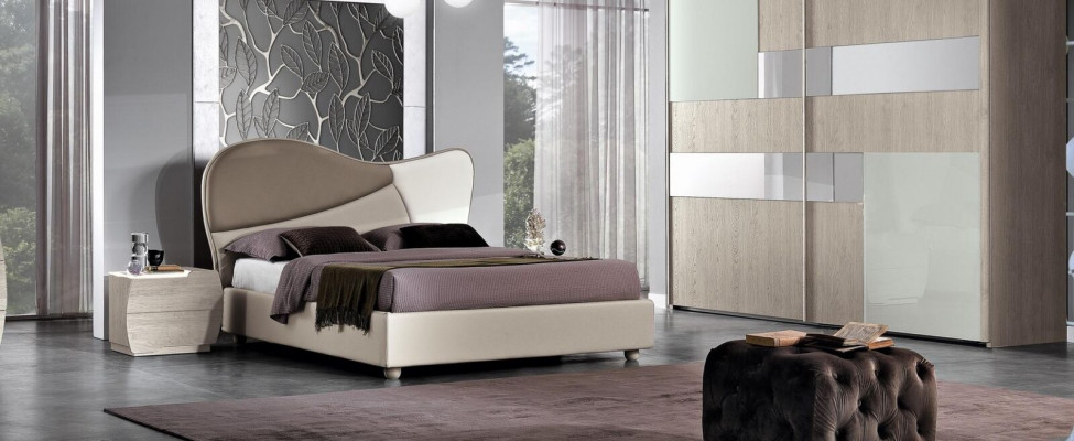 Meble Modern Luxury łóżka Nowe Łóżko Włókiennicze 2x Stolik nocny 3 szt. Zestaw Sypialni