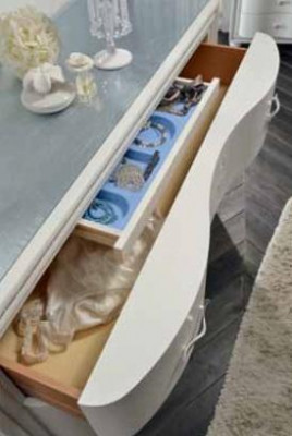 Zestaw luksusowej konsoli Kredens Lustro Komody Sypialnia Stołek Kompletne Drewno