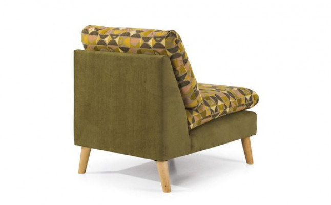 Design Relaks Club Fotel Lounge Sofa 1 miejsce do siedzenia TV Krzesło Podkładka Materiał