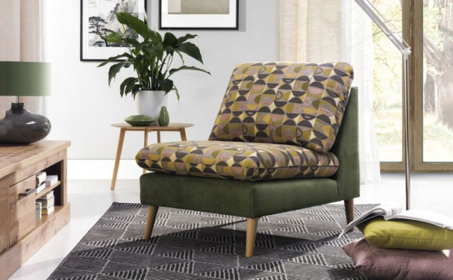 Design Relaks Club Fotel Lounge Sofa 1 miejsce do siedzenia TV Krzesło Podkładka Materiał