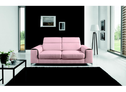 godna podziwu nowoczesna, wygodna 2-miejscowa sofa do siedzenia w stylowym różowym kolorze