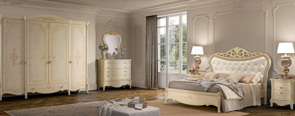 Chesterfield Łóżko Luksusowe łóżka tapicerowane Podwójne łóżko Classic Drewno Hotel