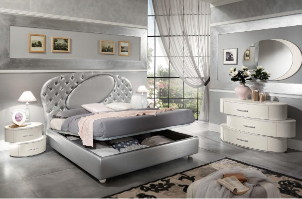 Chesterfield Łóżko Regały Łóżko tapicerowane Podwójne łóżko Hotel bed Classic Meble