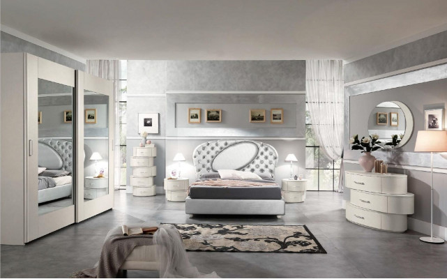 Chesterfield Łóżko Regały Łóżko tapicerowane Podwójne łóżko Hotel bed Classic Meble