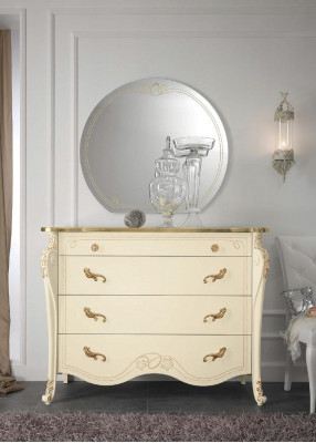Kredens Beżowy Kredens Styl Drewno Meble Komody Nowy włoski design mebli