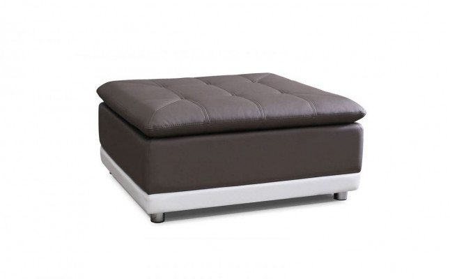Podnóżek Lounge Stołek XXL Club Ottoman Pufa Skóra Włókienniczy Ottoman