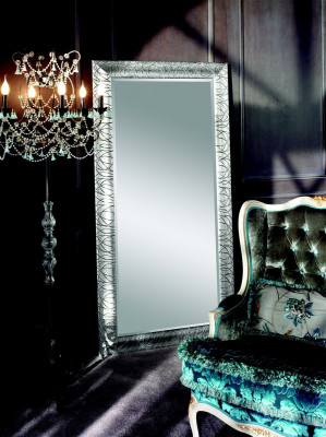 Lustro lustro ścienne designe deski podłogowe salon łazienka Drewno Szkło design SP7690 połacie