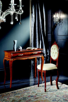 Design Meble Stół konsolowy Brązowe Meble Styl Barokowe Drewno Włoskie Meble Nowe