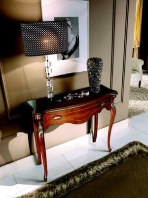 Drewno Włoskie Meble Stół konsolowy Brązowe Meble Styl Barokowy Design Meble Nowe