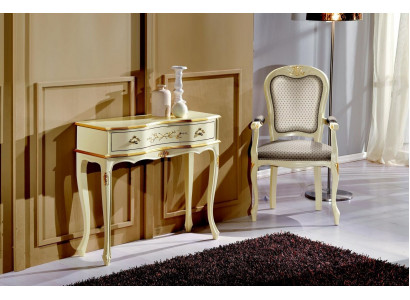 Szykowny Designerski Luksusowy Barokowy Fotel Włoskie Drewno Krzesło Meble do Salonu