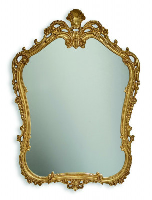 Lustro lustro ścienne Deska podłogowa barokowa rokoko salon łazienka Drewno Szkło Design SP7560