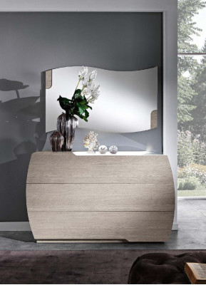 Kredens z Lustro Ustawić Komody Drewno Grupa Sypialnia Zestaw Nowoczesny Nowy