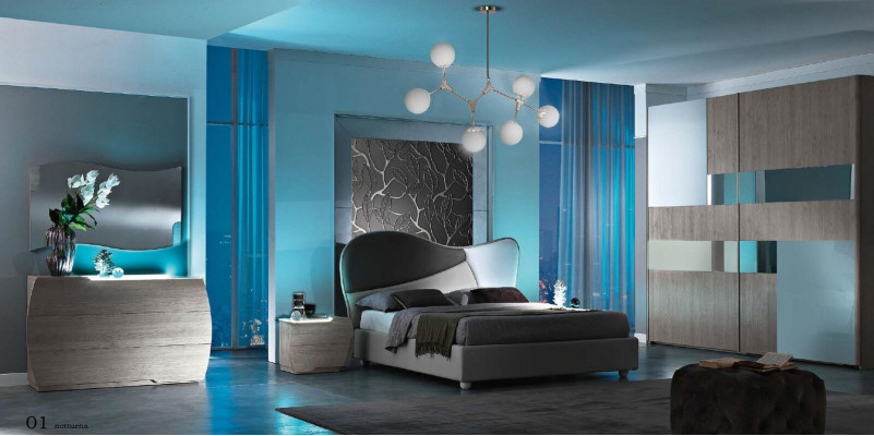 Kredens z Lustro Ustawić Komody Drewno Grupa Sypialnia Zestaw Nowoczesny Nowy