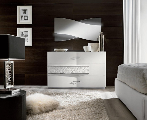 lustro ścienne Lustro wiszące Led Lustro Sypialnia konsola Modern Drewno Design Nowość