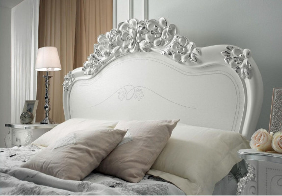 Łóżko Sypialnia łóżko Podwójne łóżko Drewno Luxury Meble Design Classic Hotel