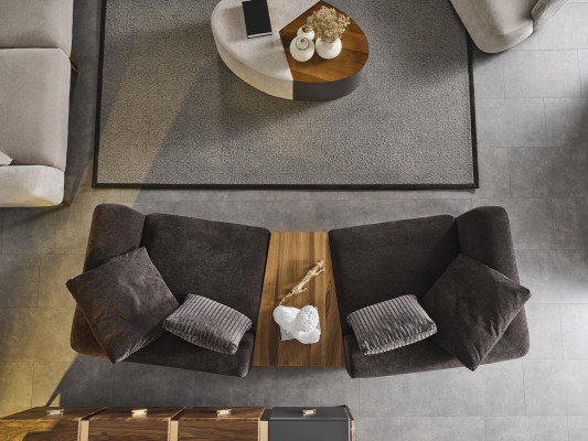 Zestaw sofowy 4 miejsce do siedzenia Fotel Sofa Czteroosobowa Nowoczesny Czarny Materiał Nowy