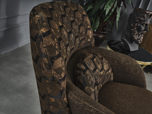 Zestaw sofowy Kompletna Sofa 31 Siedziba Fotel sztuczna skóra Brązowy Zestaw 2szt