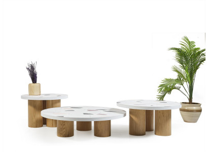 Stoliki do kawy Stoliki boczne Design salon 3 szt. włoski styl