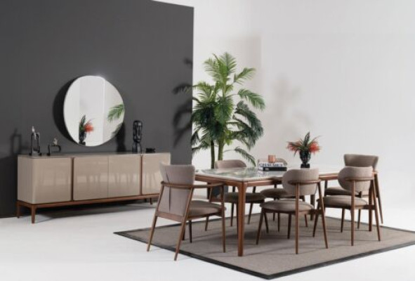 jadalnia Krzesło Design Podkładka Materiał Włókienniczy Style Nowoczesny fotel Fotel