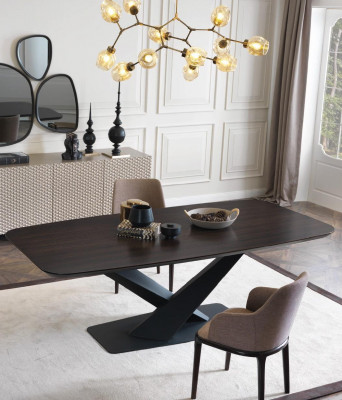 Luksusowy Stół obiadowy Design Tabela jadalnia stoły Metal Design Meble Nowość