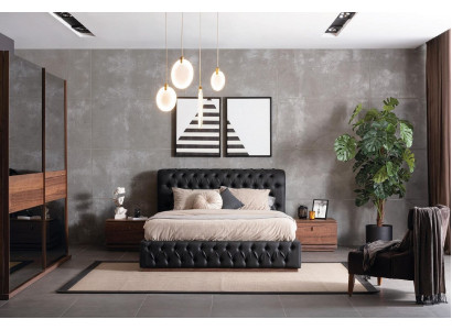 Łóżko Szafa 2x Stolik nocny luksusowa Sypialnia Podkładka projekt nowość