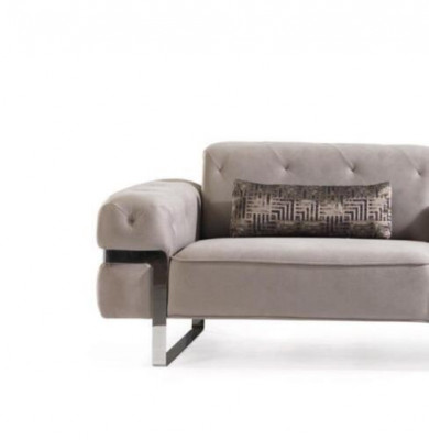 Zestaw sofowy 3 1 miejsce do siedzenia Materiał 3x stolik kawowy Design Couch Podkładka Sofy