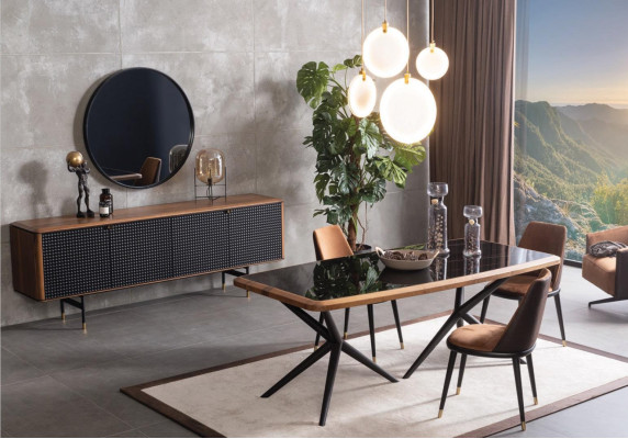 Stół obiadowy Tabela Meble Stoły do ​​jadalni Stół drewniany Salon Meble stoły Drewno