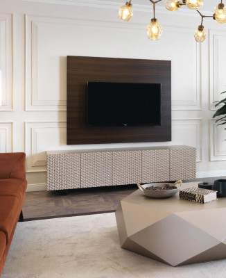 Szafka kawowa do salonu Tabela Design Meble luksusowe meble sofa beżowa