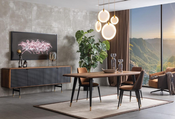Stół obiadowy Tabela stół szklany jadalnia stoły 210x100 Stoły do ​​jadalni 210x100cm