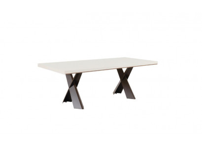 jadalnia Stół obiadowy Tabela Metal Style Nowoczesny Design Meble Luksus nowy Biały
