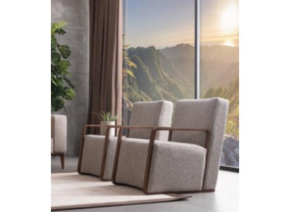 Pokój dzienny Fotel 1 miejsce do siedzenia Sofa Podkładka Modern Luxury Włókienniczy Design