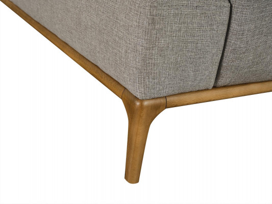 Zestaw sofowy Sofa Fotel 321Seater Materiał Luksusowe Szare Sofy do Salonu