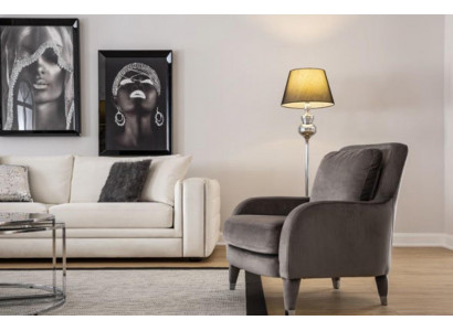 Fotel Jednoosobowy Luksusowa Podkładka Meble Salon Brązowy Fotel Włókienniczy Lounge Nowy