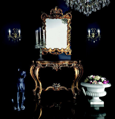 Klasyczny Designer Lustro Duży połysk ścienny Retro Country House - Model SP5000