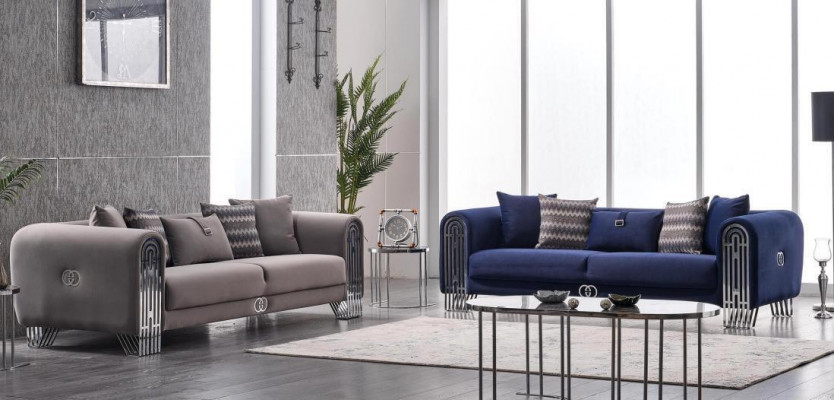 Zestaw sofowy 331 miejsce do siedzenia Luksusowy zestaw materiałów 3 szt. Sofa tapicerowana Włókienniczy Meble