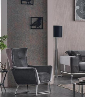 Luksusowy Zestaw sofowy 331 miejsce do siedzenia Zestaw do salonu Szara Sofa Włókienniczy Meble Nowe