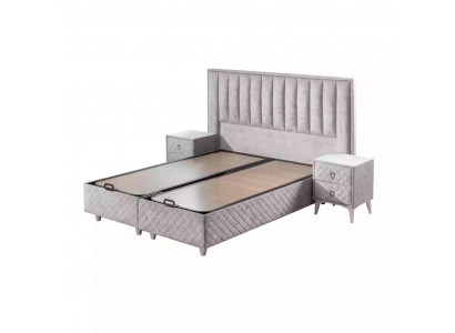łóżko Podwójne łóżko Hotelowe Rama łóżka Double Drewno Meble Łóżko Podkładka Luxury Design