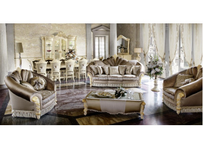 Klasyczna Designerska Kanapa Podkładka Sofa Ustawić 3+1+1 Osobowe Kanapy Sofy Włókiennicze