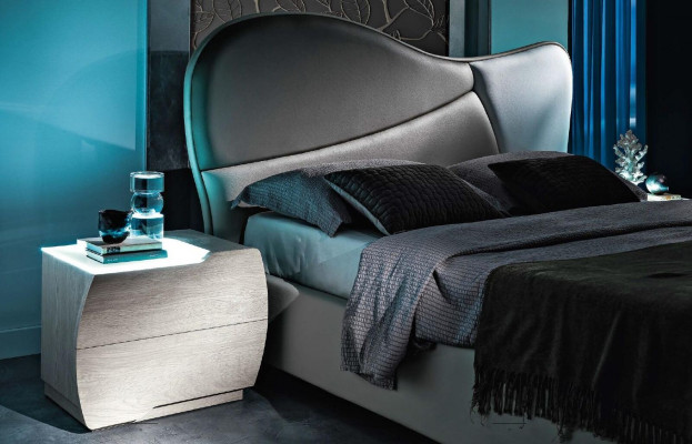 Zestaw 6 sztuk Sypialnia Łóżko Stolik nocny Kredens Lustro Szafa Ustawić