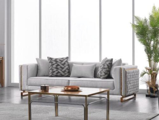 Sofa trzyosobowa 3 miejsce do siedzenia Sofa 245cm Meble Podkładka Sofy Włókienniczy Materiał