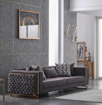 Luksusowa kanapa trzyosobowa Podkładka Meble Sofa 3 miejsce siedzące w salonie 245cm