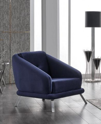 Fotel Luksusowy Salon Nowoczesny Design Włókienniczy Meble Luksusowy Siedziba Blue