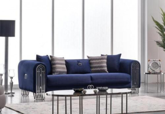 Sofa do salonu 3 miejsce do siedzenia Modern Design Podkładka Włókienniczy Meble Luxury Sofa