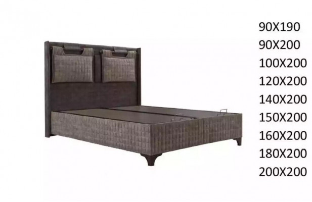 Łóżka skrzyniowe łóżko tapicerowane Design Hotel Podwójne łóżko luksusowe design 200x200cm
